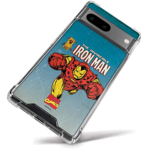 Marvel Classic Comics The Invincible Iron Man Google Pixel 8 Clear Case